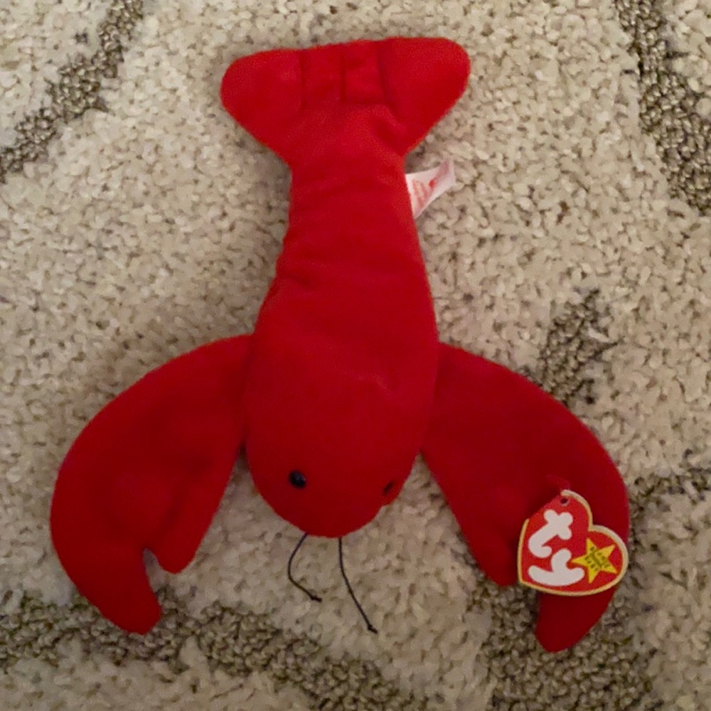 ✨RARE✨Ty Pinchers the Lobster Beanie Baby 1993 Toy